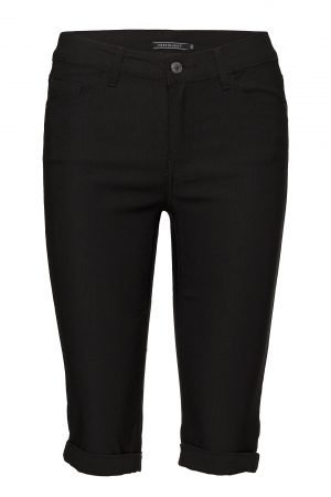 FqAmie-Sho-Power Black by Freequent shorts for golf stretch knee length shorts with pockets