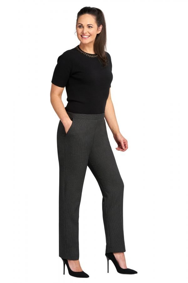 Mature Trouser 109dt Dogtooth Grey Pinns