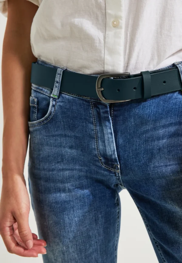 Leather Belt Black Cecil