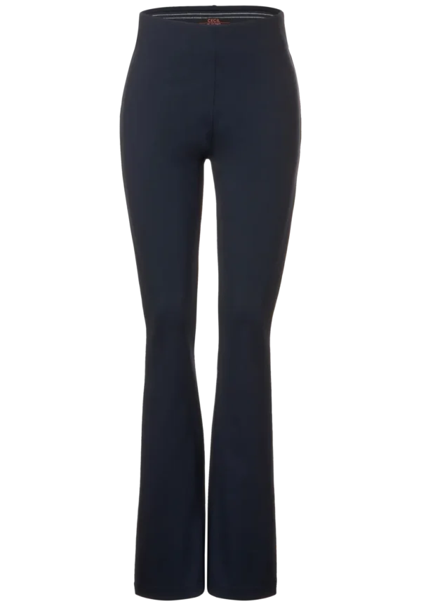 Casual Fit Bootcut Trousers Night Sky Blue Cecil - Image 3