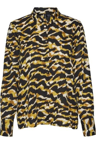 Gail Long Sleeve Blouse Avocado Oil Vero Moda