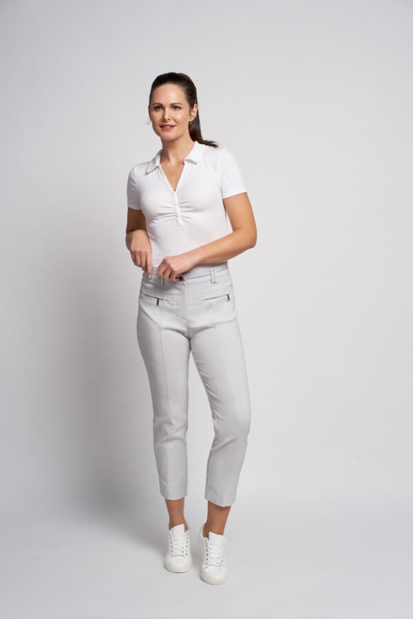 Ankle Grazer 378ct with Waistband Feature Silver Pinns