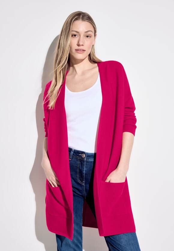Open Long Cardigan Pink Sorbet Cecil