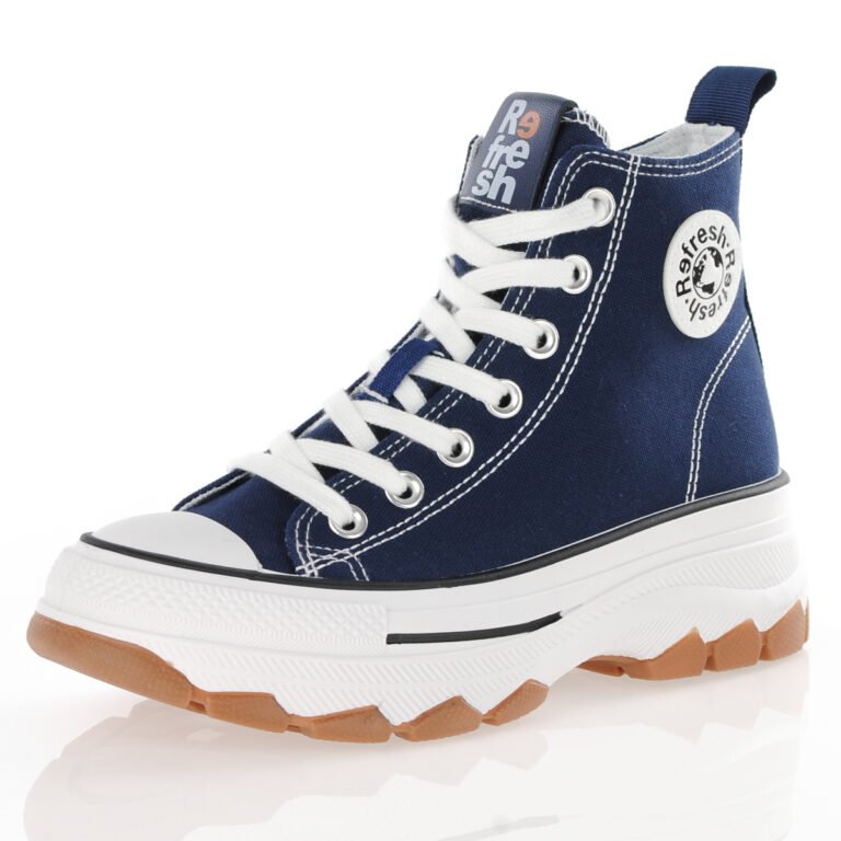 Canvas Ankle Boot Navy Refresh