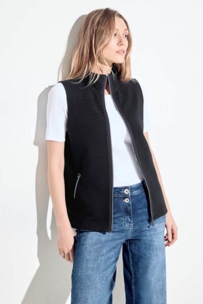 Soft Jersey Gilet Universal Blue Cecil
