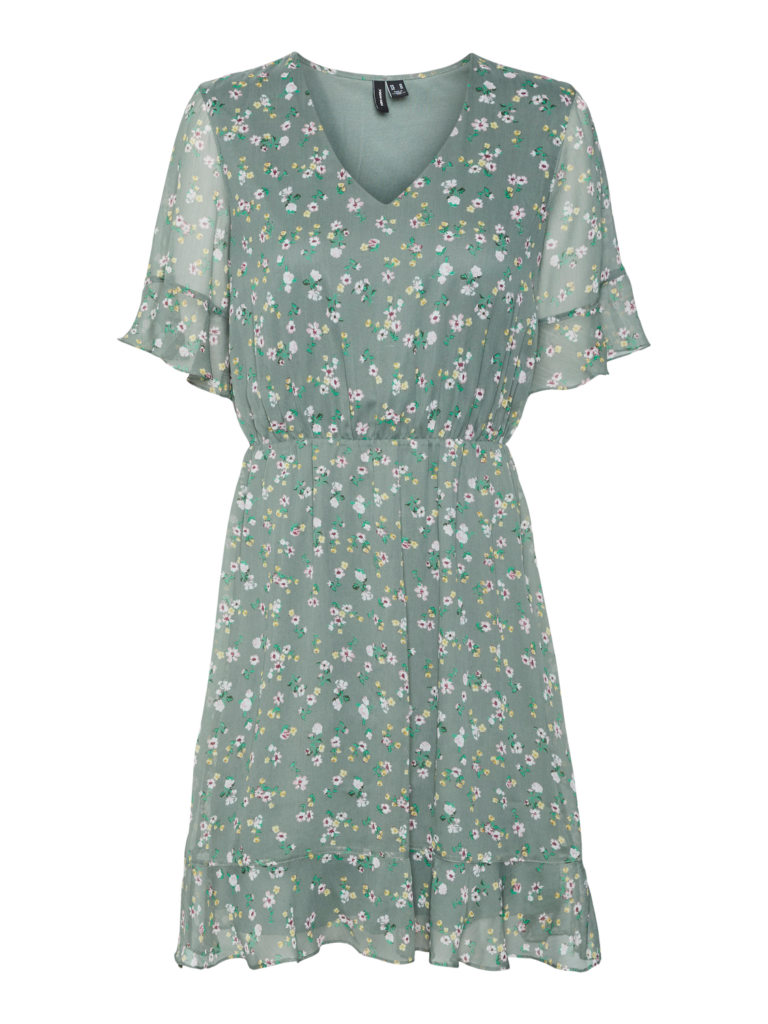 Smilla 2/4 Short Dress Laurel Wreath Luna Vero Moda