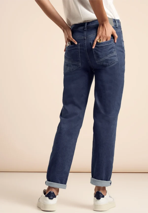 MOM Casual Jean HW Dark Blue Wash Street One - Image 2