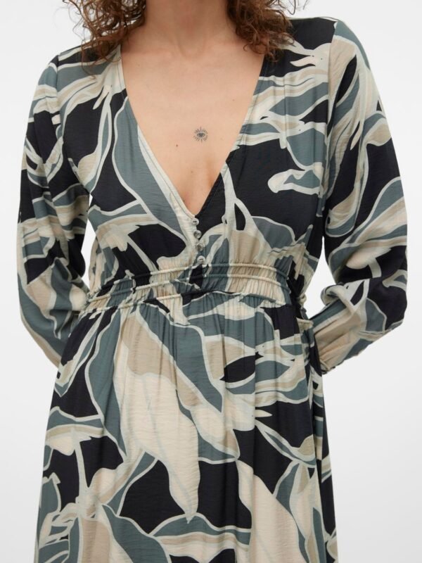 VMBeline Bea LongSleeve Ankle Dress Black Vero Moda - Image 4