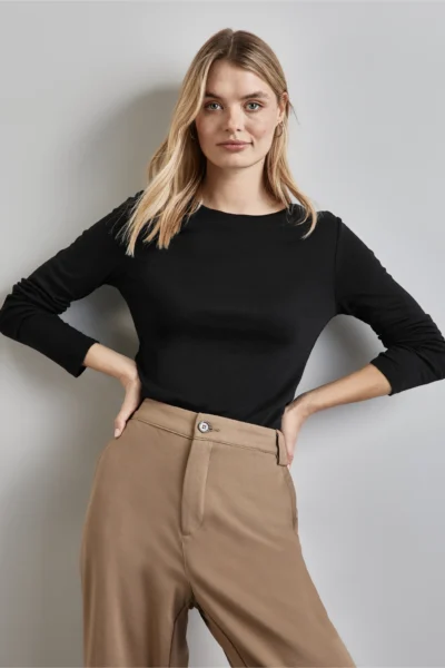 Interlock Long Sleeve Basic Black Street One