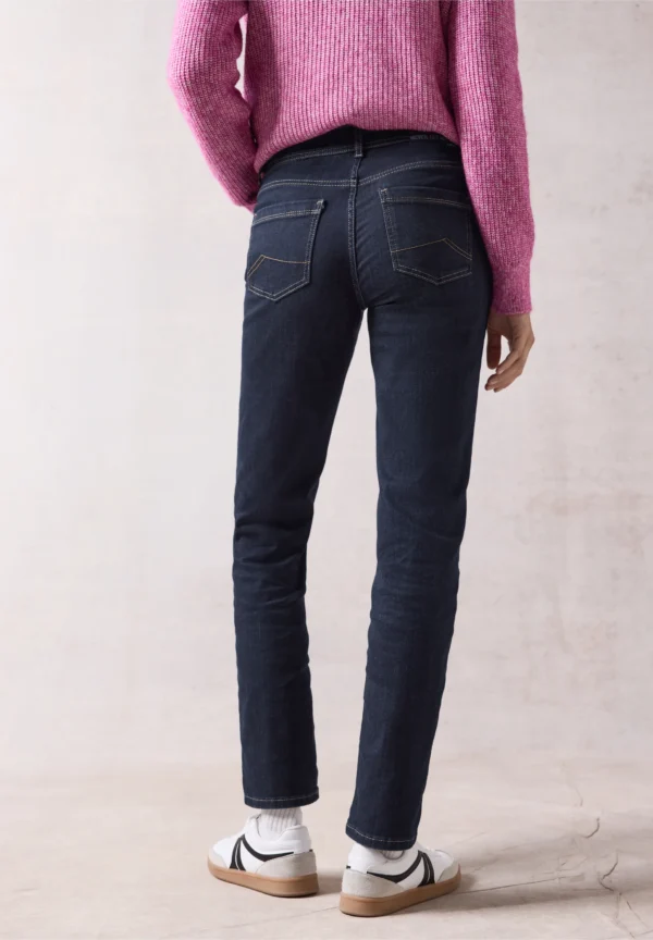 Toronto Slim Fit High Waist Straight Leg Rinsed Wash Cecil - Image 2