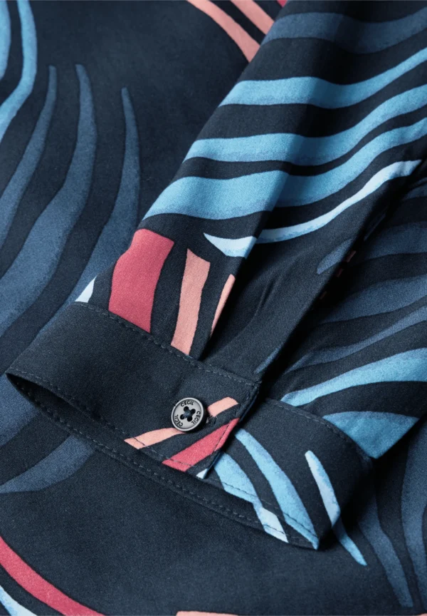 Multicolour Print Blouse Universal Blue Cecil - Image 4