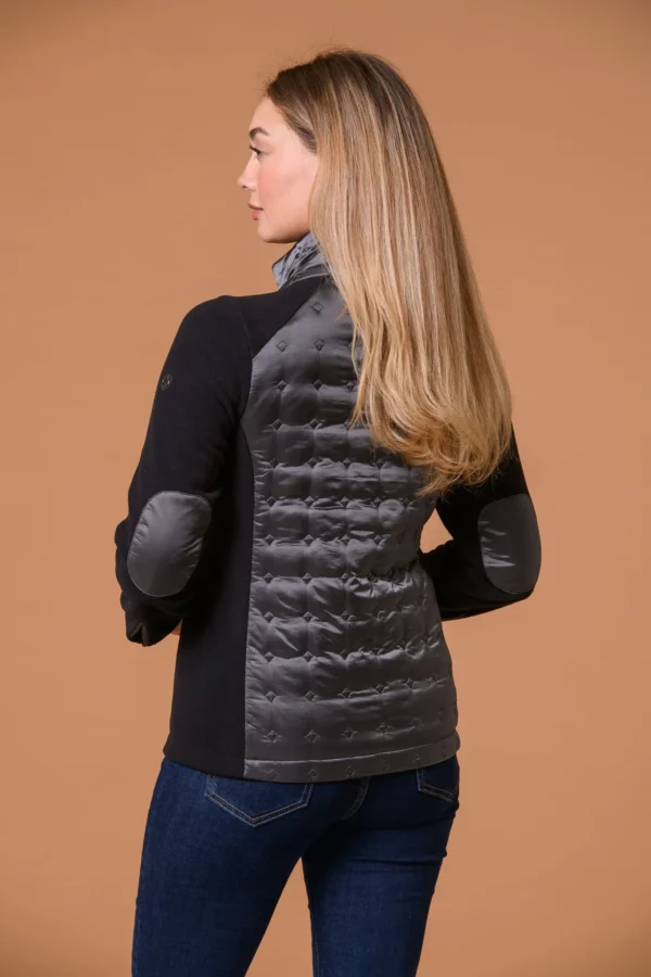 Mini Diamond & Fleece Jacket Grey/Black Paco - Image 2