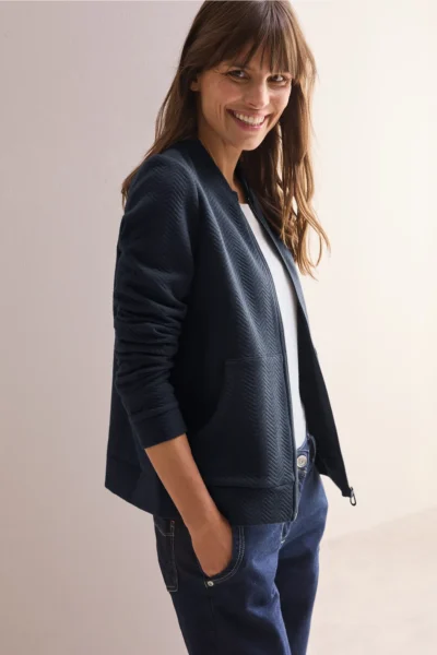 Structured T-ShirtJacket Universal Blue Cecil