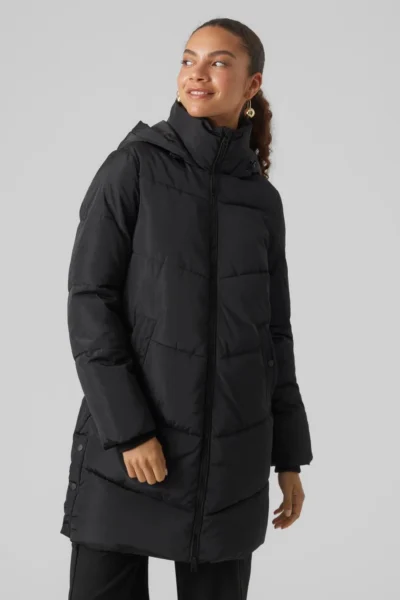 VMHalsey Coat Black Vero Moda