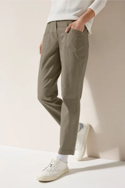 Tracey Papertouch Pants 28 Smoky Taupe Cecil
