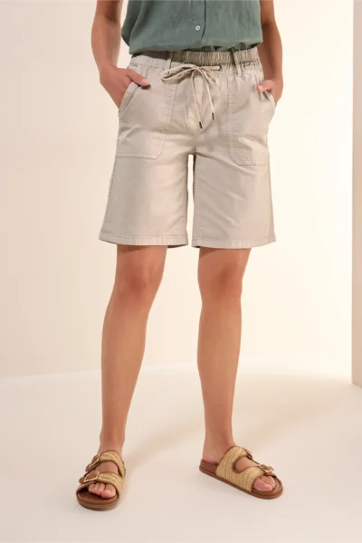 Tracey Shorts Washed Boulder Beige Cecil