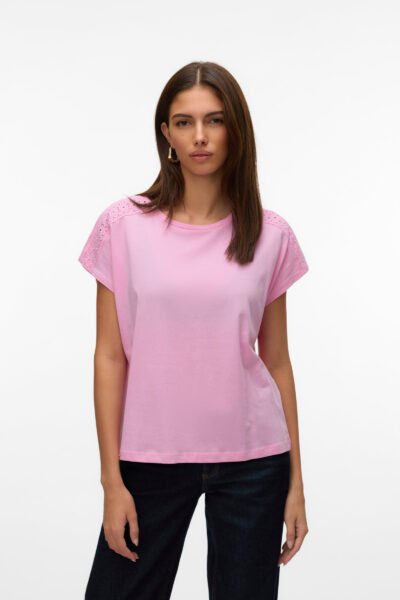 VMEmmy Lace Tape Top Bonbon Vero Moda