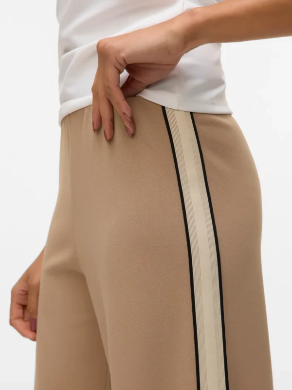 VMBerlin Wide Pant With Side Stripe 30 Silver Mink Vero Moda - Image 3