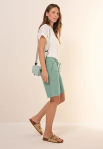 Tracey Shorts Washed Matcha Green Cecil