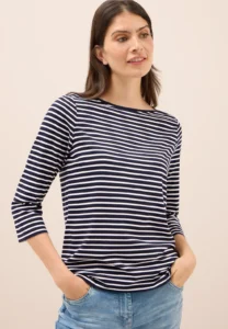 Basic Stripe Boatneck Urban Dark Blue Cecil