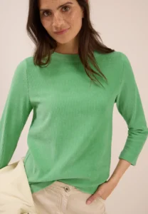 Cord T-Shirt Fennel Green Cecil