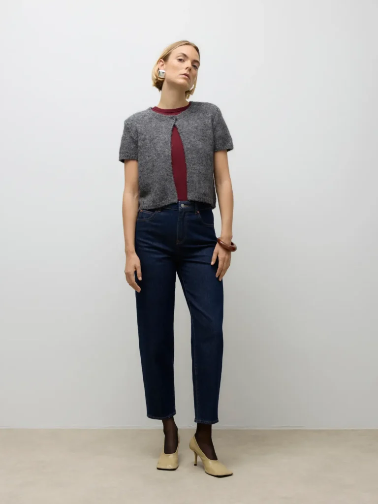VMBetsy High Rise Mom Jeans Dark Blue Denim Vero Moda