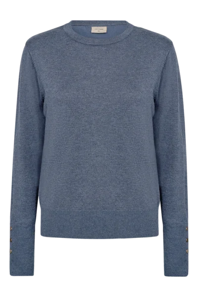 FQKatie Round Neck Pullover Vintage Indigo Freequent