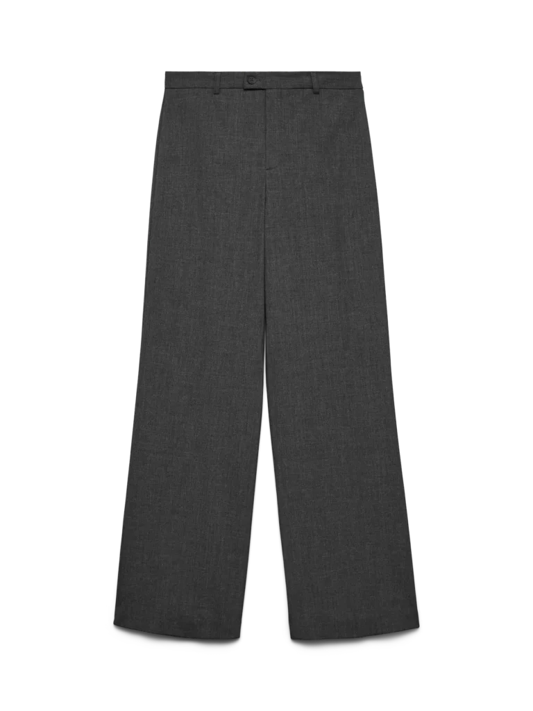 VMTexas Mw Straight Pant Dark Grey Melange 32 Vero Moda