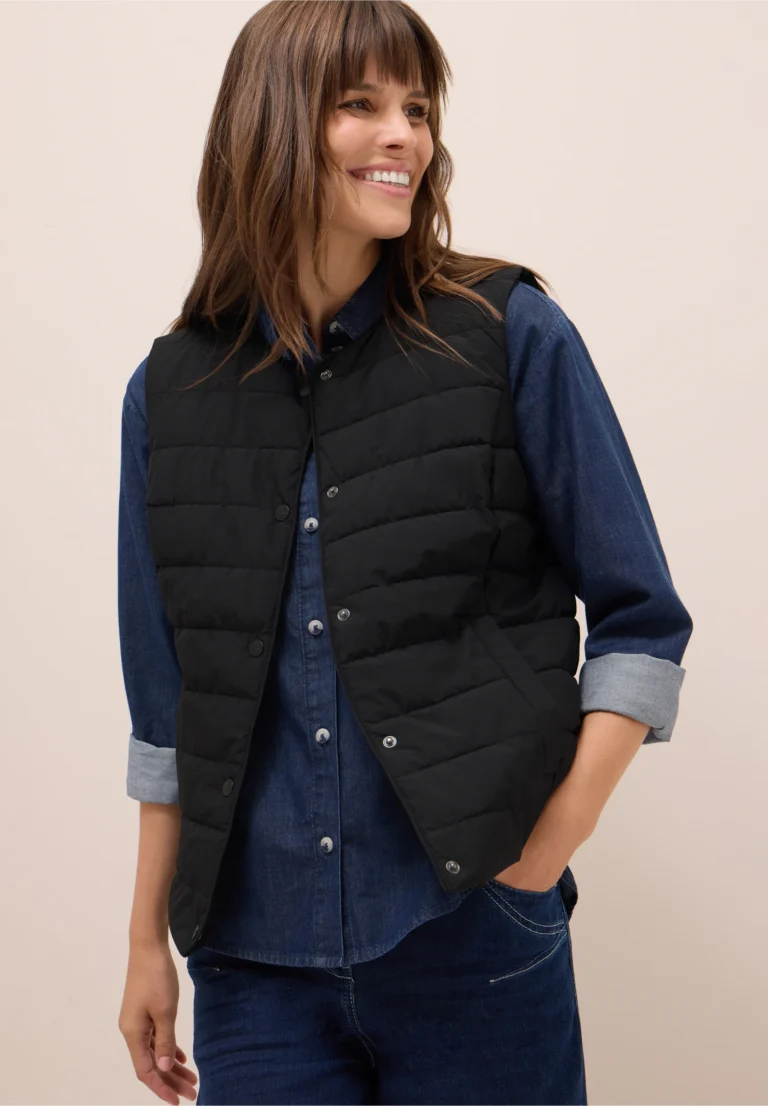 Padded Underlayer Gilet Black Cecil