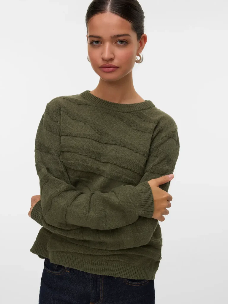 VMMalou Ls O-Neck Pullover Grape Leaf Vero Moda