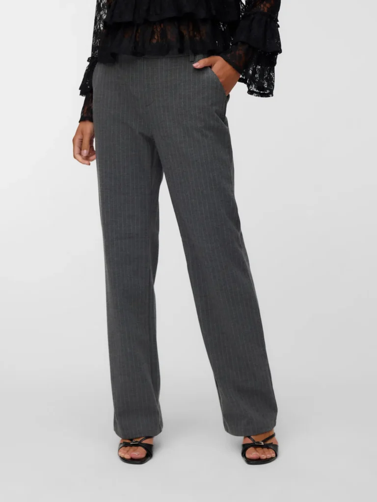 VMMaya Jojo Mw Straight Pant Medium Grey Melange 32 Vero Moda