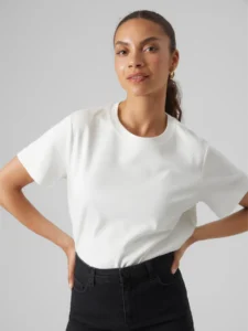 AWNaima SS O-Neck T-Shirt Snow White Vero Moda