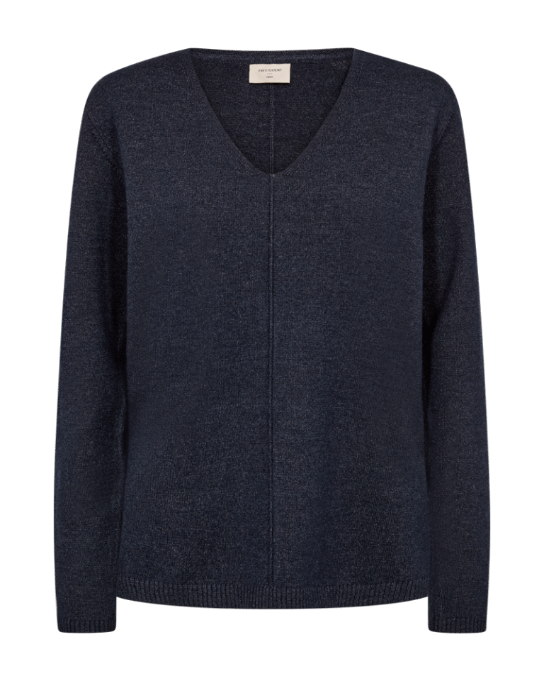 FQClaura-V-Pullover Salute Melange Freequent